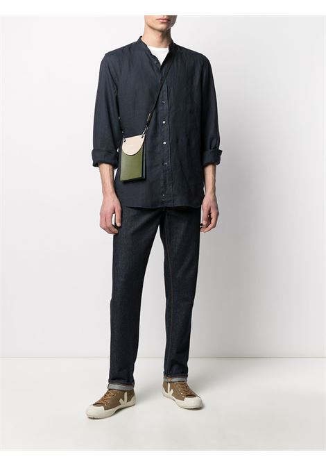 camicia bruce uomo navy in lino ASPESI | CE76 C19585098